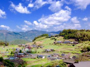 大瀬村前集落の風景