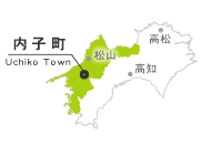 愛媛県の地図
