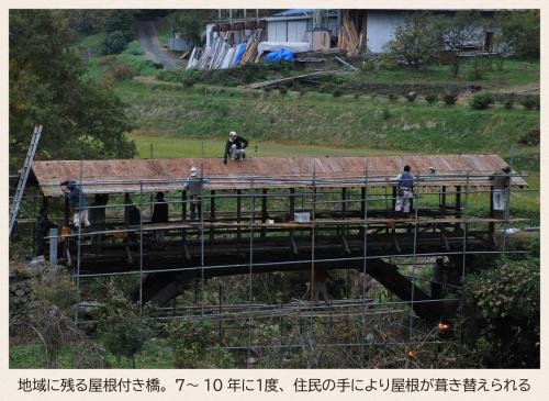 地域に残る屋根付き橋